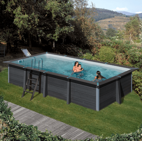 Grijze Liner voor Avantgarde Rechthoekig 606 x 326 x 124 cm Zwembad van Gre - Azzura Pool