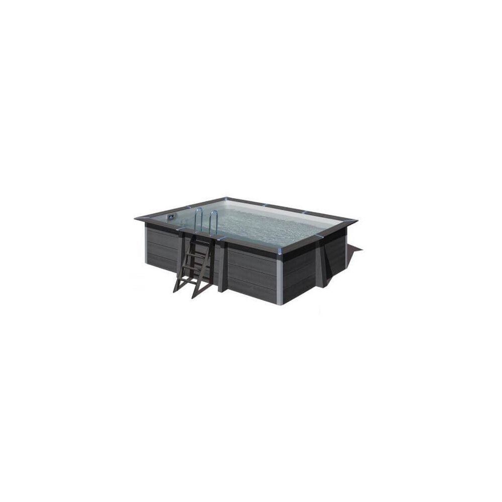 Grijze liner voor composiet zwembad 4,66m x 3,26 m - Azzura Pool