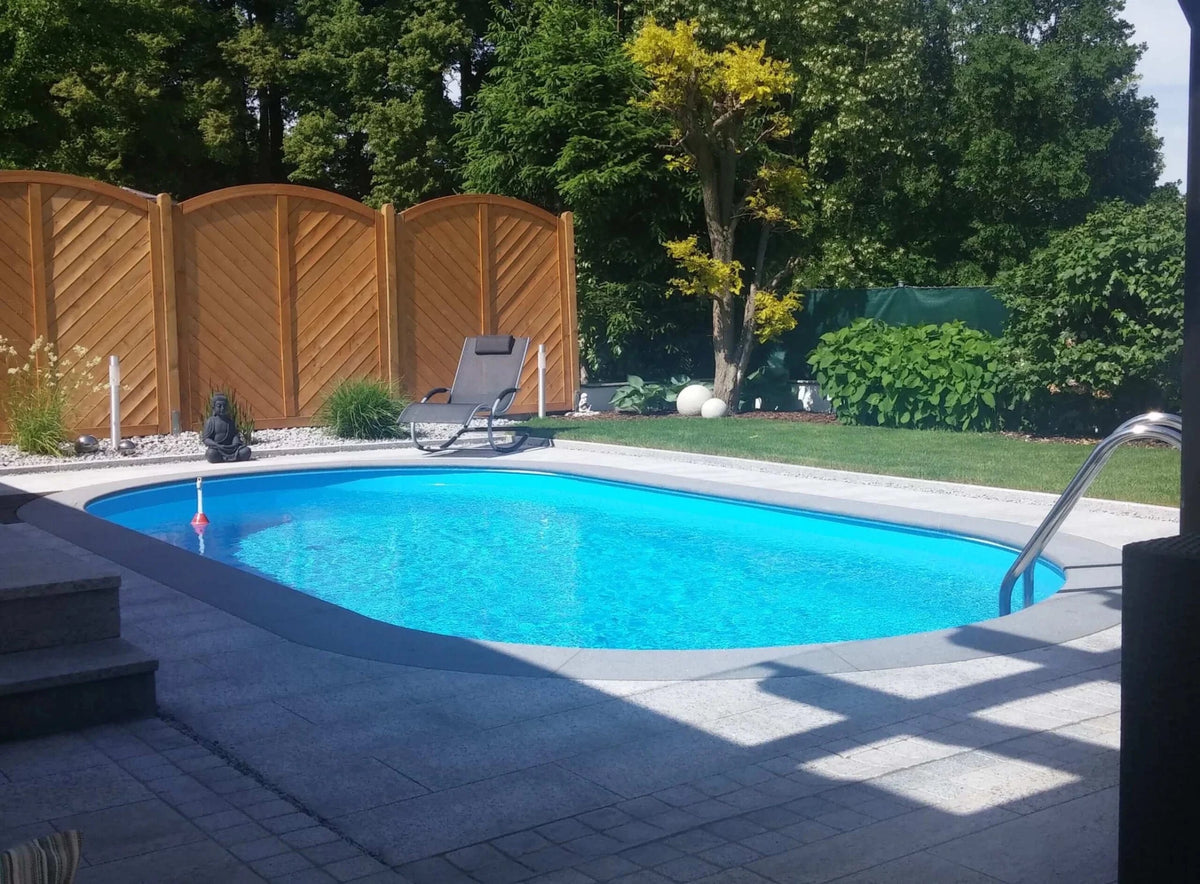 Happy Pool metalen zwembad Wit ovaal 486 cm x 250 cm x 150 cm - Azzura Pool