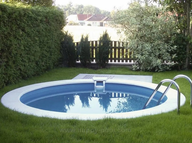 Piscina de metal Happy Pool Blanca redonda Ø300 cm x 135 cm