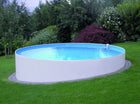 Happy Pool metalen zwembad Grijs rond Ø450 cm x 90 cm