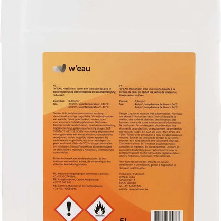W'eau Heat Shield vloeibare zwembadafdekking - 5 Liter