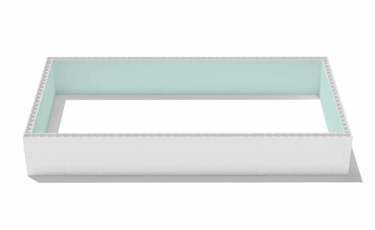 High Density Polystyreen zwembad blokkenset - 1000 x 500 x 150 cm - Azzura Pool