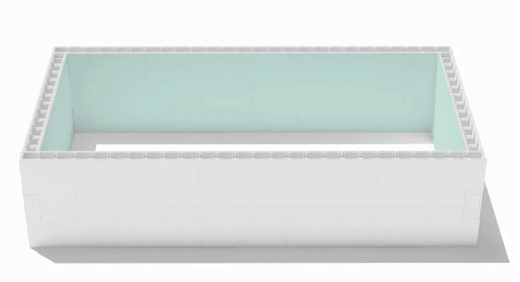 High Density Polystyreen zwembad zelfbouwpakket - 10,00 x 5,00 x 1,50 m - Azzura Pool