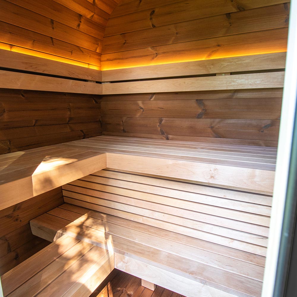 Holl's Onyxia Barrel Thermohout Sauna – Luxe buitensauna voor 6 personen - Azzura Pool
