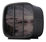 Holl's Onyxia Cube Thermohout Sauna – Luxe buitensauna van premium ThermoWood® - Azzura Pool