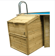 Houten filterkast - 143 cm - Azzura Pool