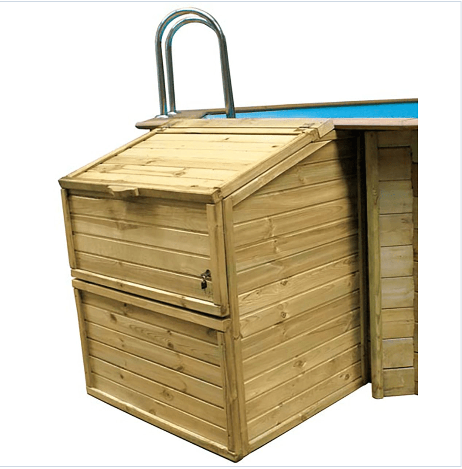 Houten filterkast - 143 cm - Azzura Pool