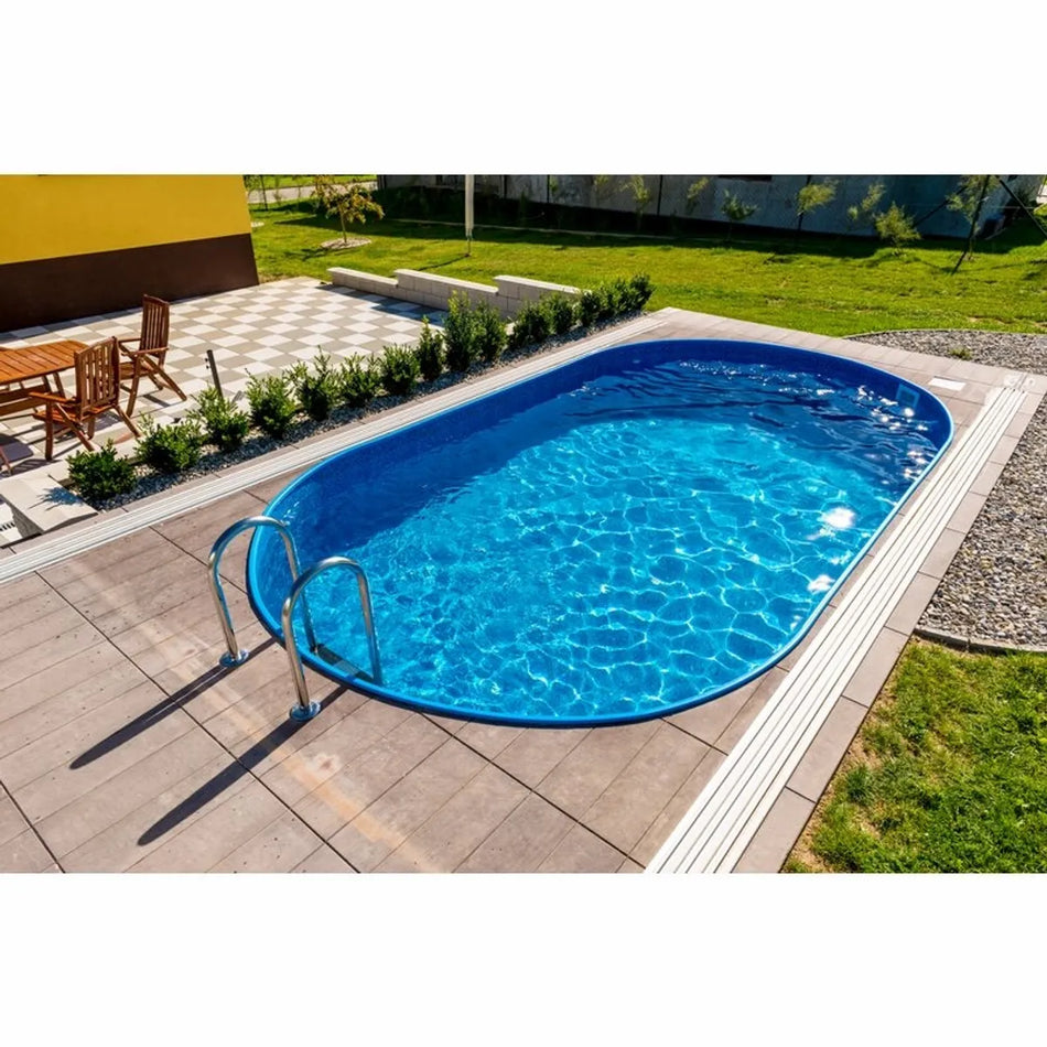 Ibiza Metalen zwembad Ovaal 600 cm x 320 cm x 150cm