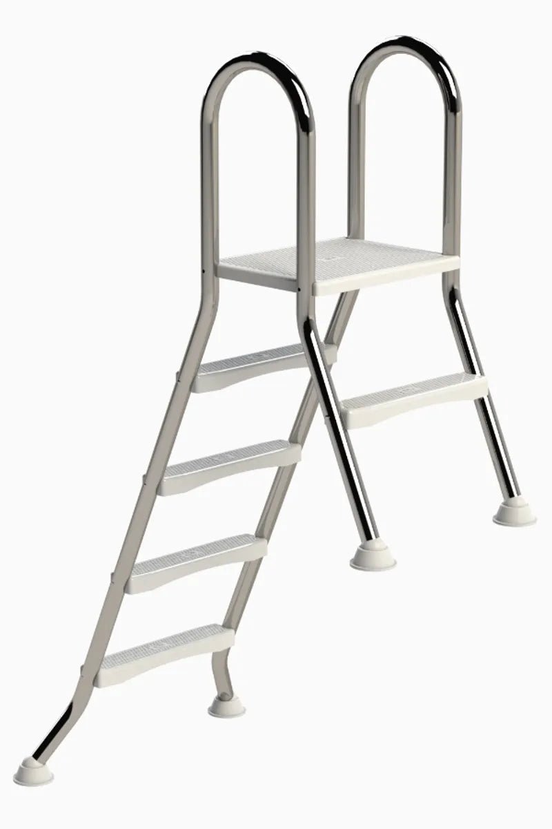IDEAL A-frame RVS Zwembadtrap 1 + 4 treden – AISI 304 - Azzura Pool