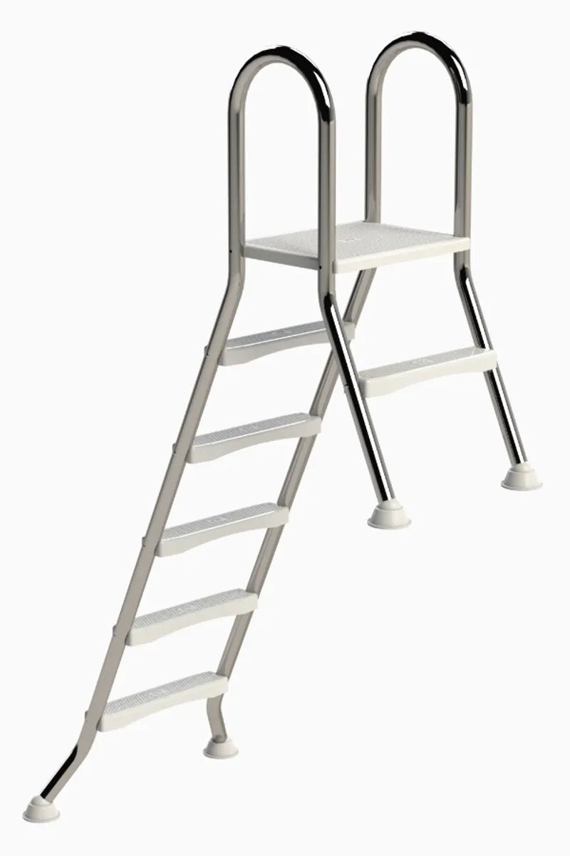 IDEAL A-frame RVS Zwembadtrap 1 + 5 treden – AISI 304 - Azzura Pool