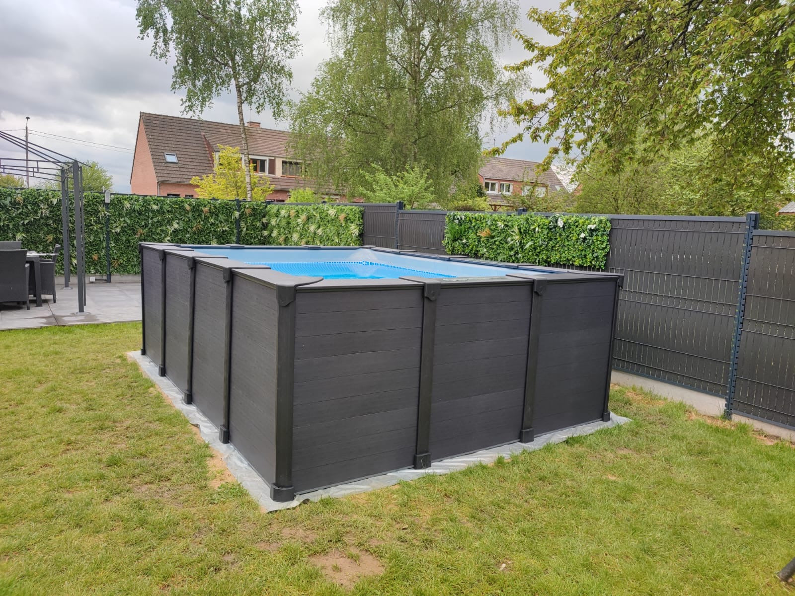 Intex Graphite Panel Pool 400 cm x 300 cm x 124 cm