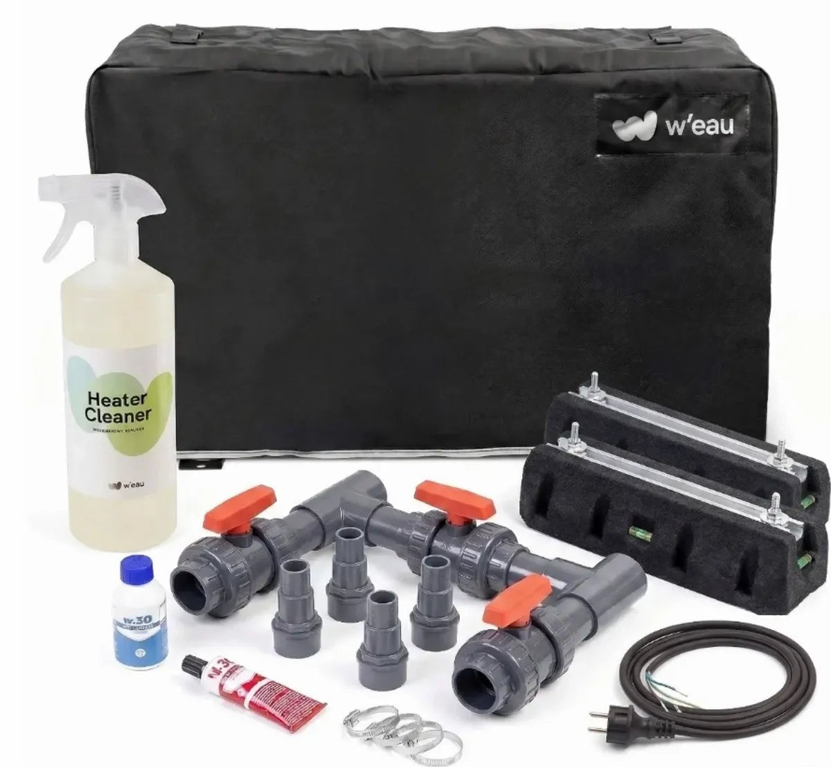 Installatiekit voor de W’eau Full Inverter 20 zwembad warmtepomp – 35 kW - Azzura Pool