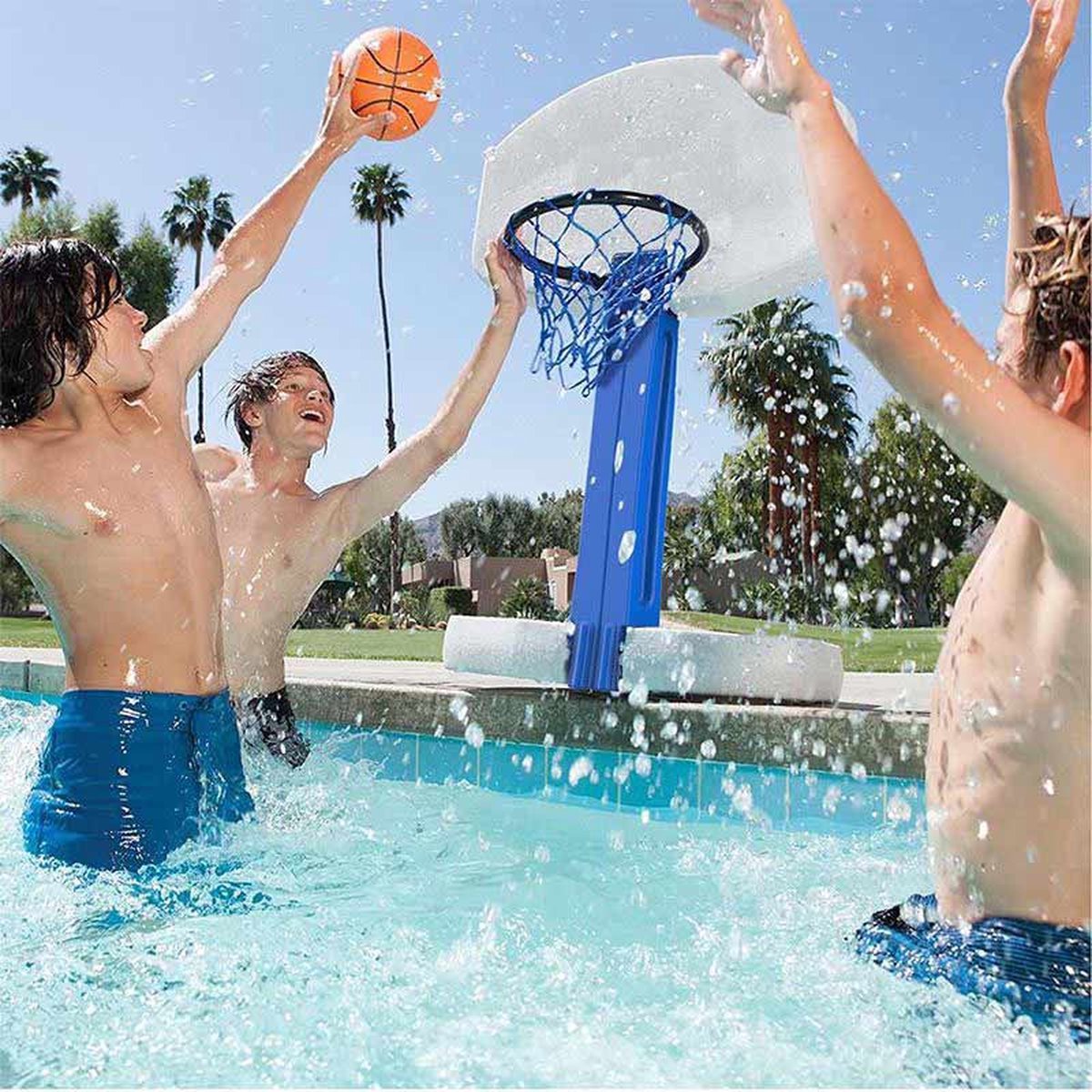 Interline 2-in-1 Basketbal en Volleybal spel - Azzura Pool