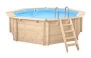 Interline Bali houten rond zwembad 530 cm x 136 cm compleet pakket - Azzura Pool
