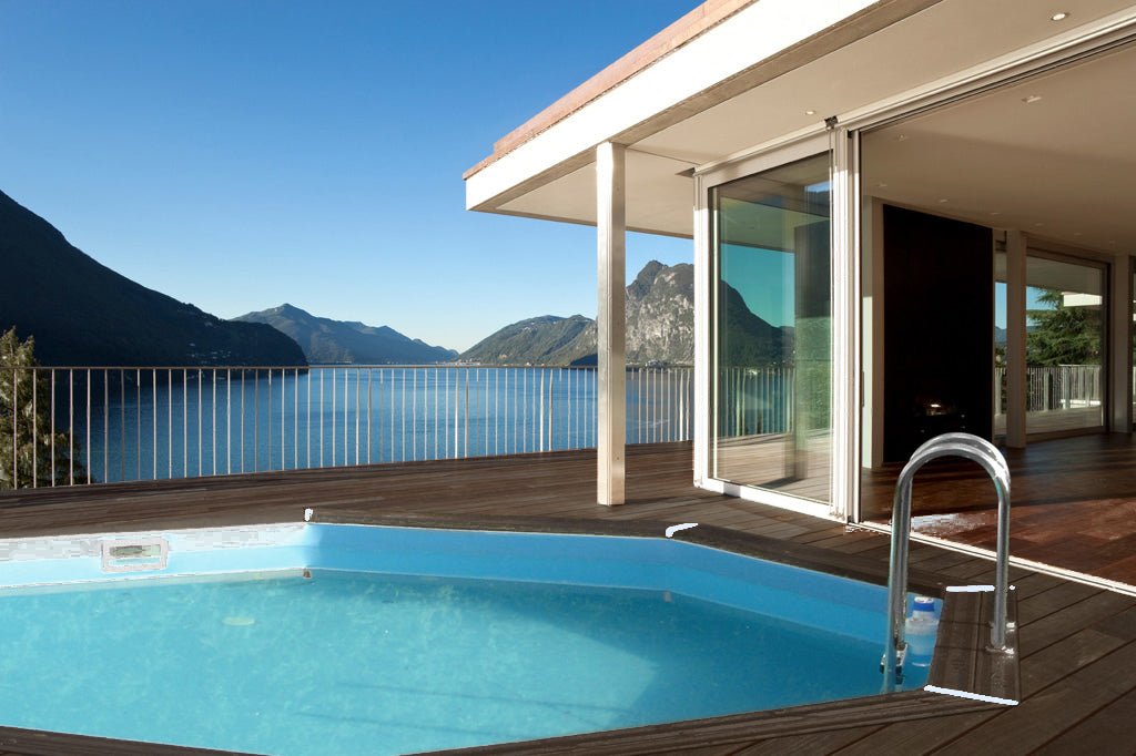 Interline Bali houten rond zwembad 530 cm x 136 cm compleet pakket - Azzura Pool
