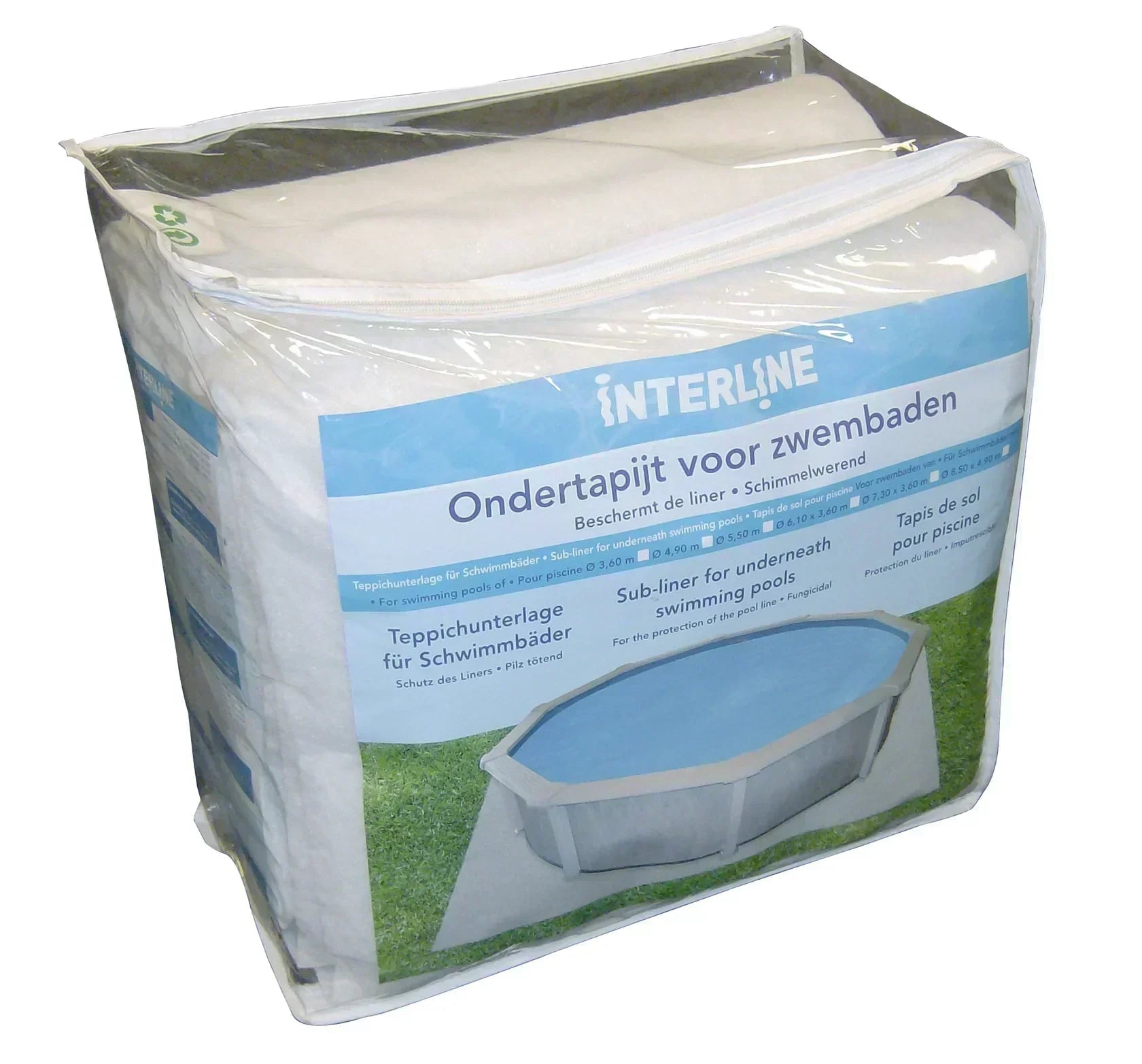 Interline Century metalen zwembad ovaal 1250 cm x 640 cm x 132 cm compleet pakket - Azzura Pool