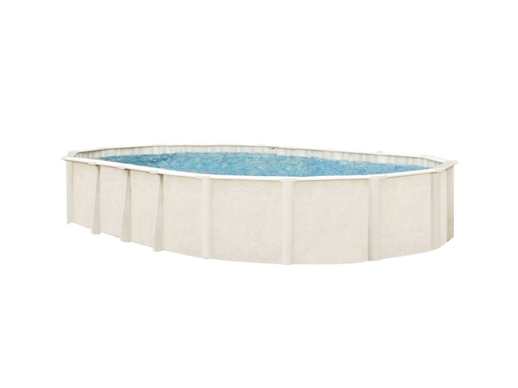 Interline Century metalen zwembad ovaal 610 cm x 360 cm x 132 cm compleet pakket - Azzura Pool