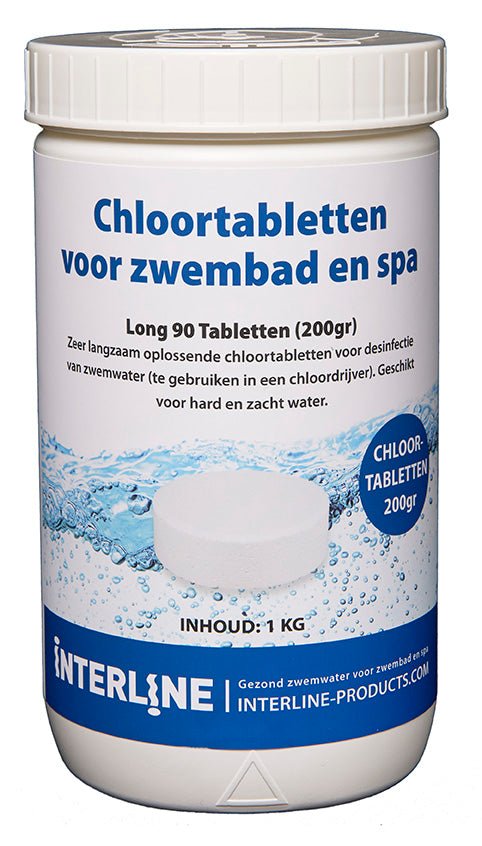 Interline Chloortabletten 1 kg (200 gram) - Azzura Pool