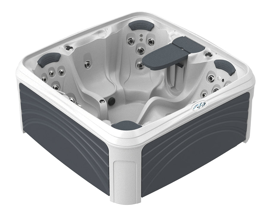Interline Dream Maker Cabana Spa Wit (Incl. Cover, coverlift en trap met plantenbak) - Azzura Pool
