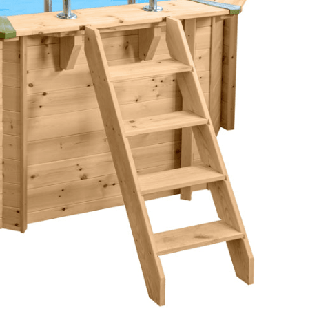 Interline Java houten zwembad rond Ø355 x 116 cm compleet pakket - Azzura Pool