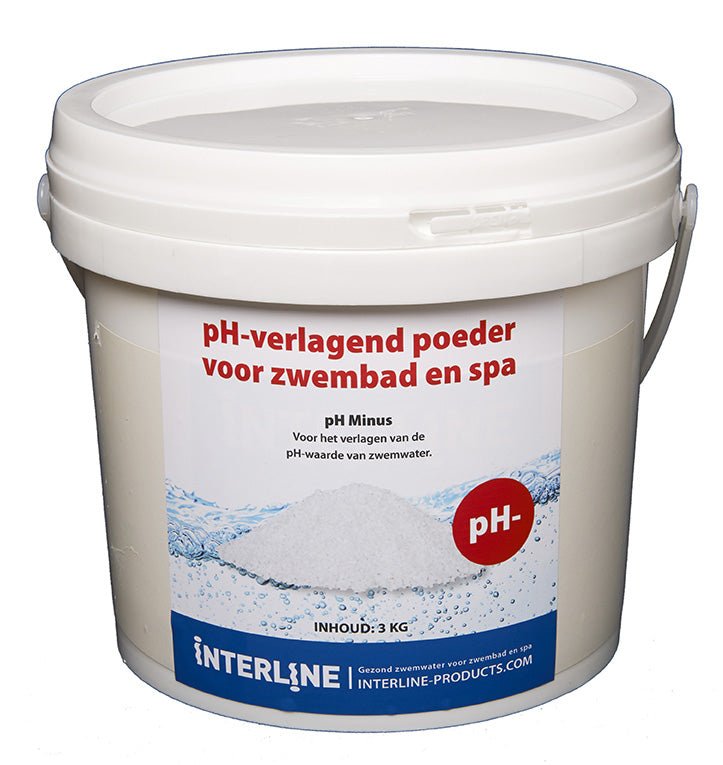 Interline pH minus poeder 3 kg - Azzura Pool