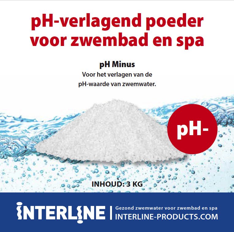 Interline pH minus poeder 3 kg - Azzura Pool