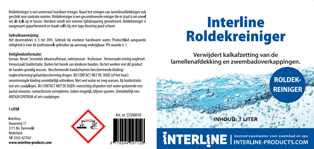 Interline Roldekreiniger 1 Liter - Azzura Pool