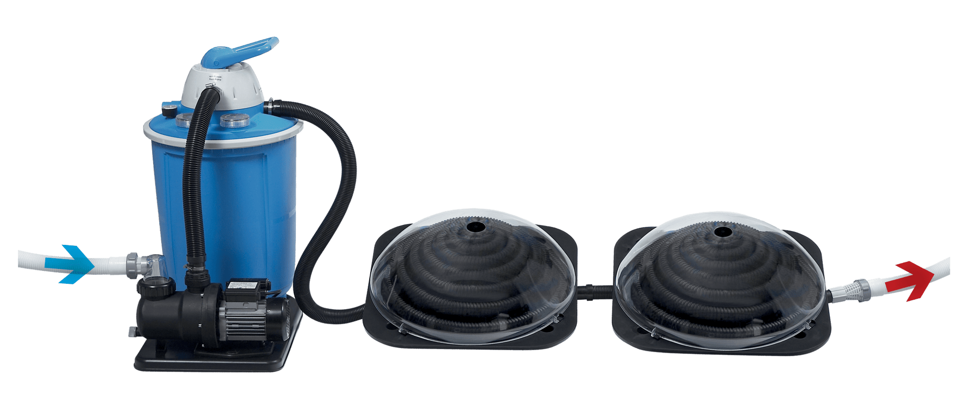 Interline Solar Heater Dome 5L Zwart - Azzura Pool