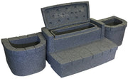 Interline Spa trap - 2 tredens met opbergvak en plantenbakken - Azzura Pool