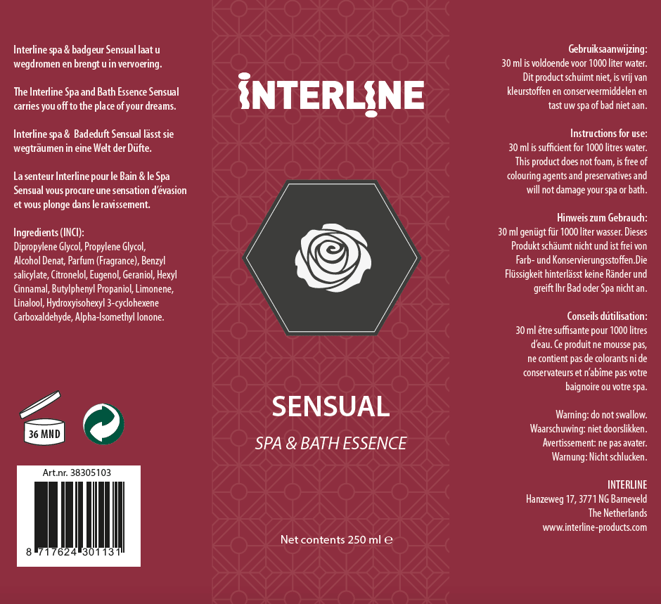 Interline Spageur - Sensual - 250 ml - Azzura Pool