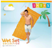 Intex Luchtmatras 229cm x 86cm - Oranje - Azzura Pool