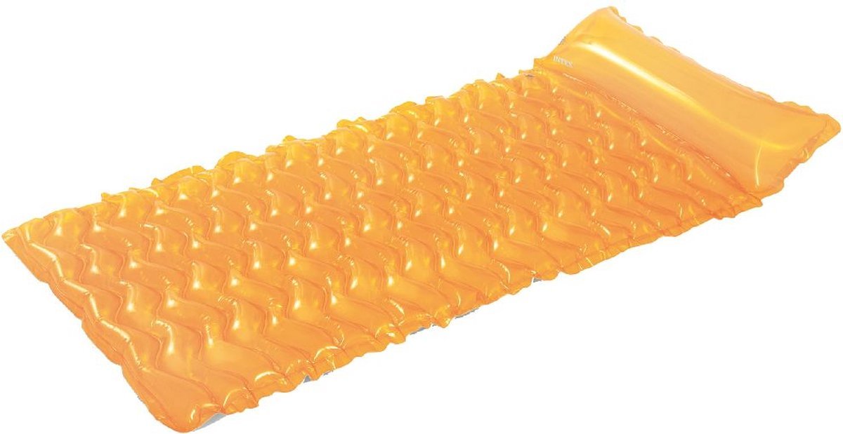 Intex Luchtmatras 229cm x 86cm - Oranje - Azzura Pool