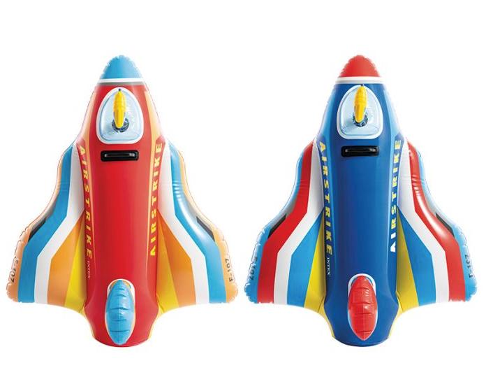 Intex opblaas vliegtuig met waterpistool 117 cm - Rood - Azzura Pool