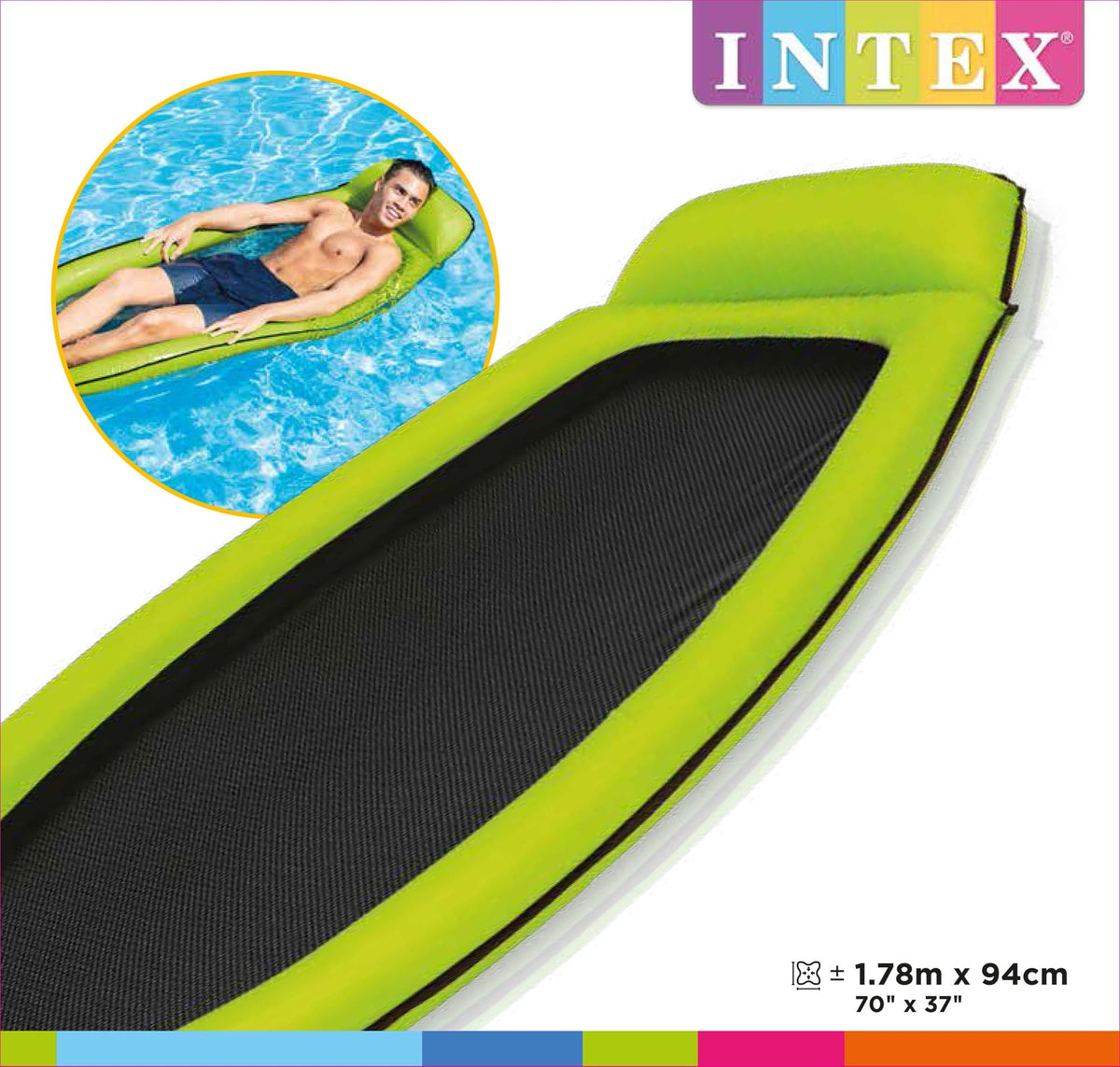 Intex opblaasbare waterhangmat - Groen - Azzura Pool