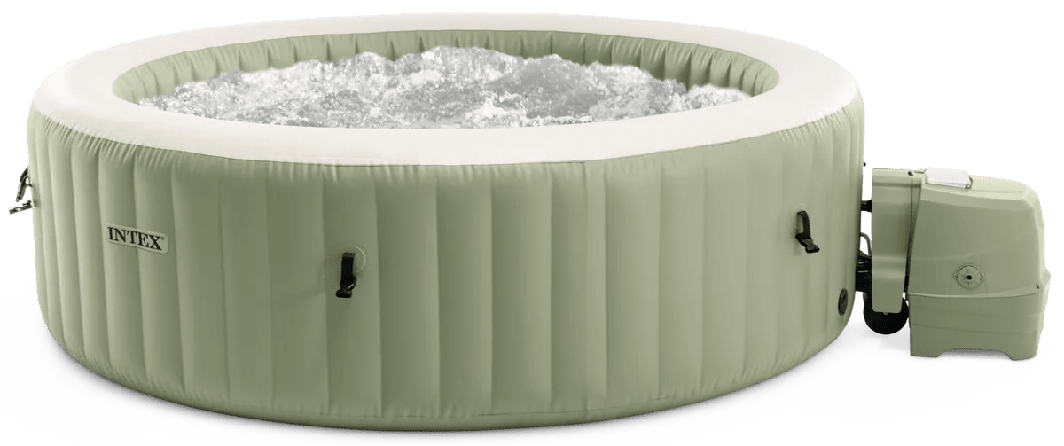 Intex Pure Spa Bubble Massage Olive Green – 4‑persoons - Azzura Pool
