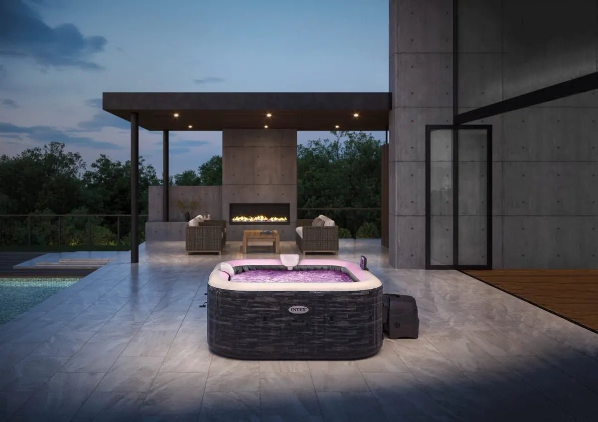 Intex Pure Spa Greystone Deluxe opblaasbare spa - 6 persoons - Azzura Pool