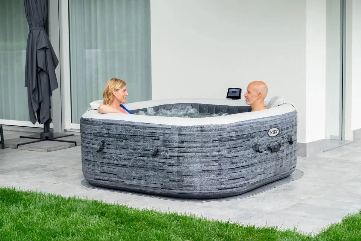 Intex Pure Spa Greystone Deluxe opblaasbare spa - 6 persoons - Azzura Pool