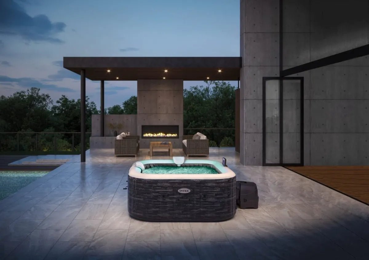 Intex Pure Spa Greystone Deluxe opblaasbare spa - 6 persoons - Azzura Pool