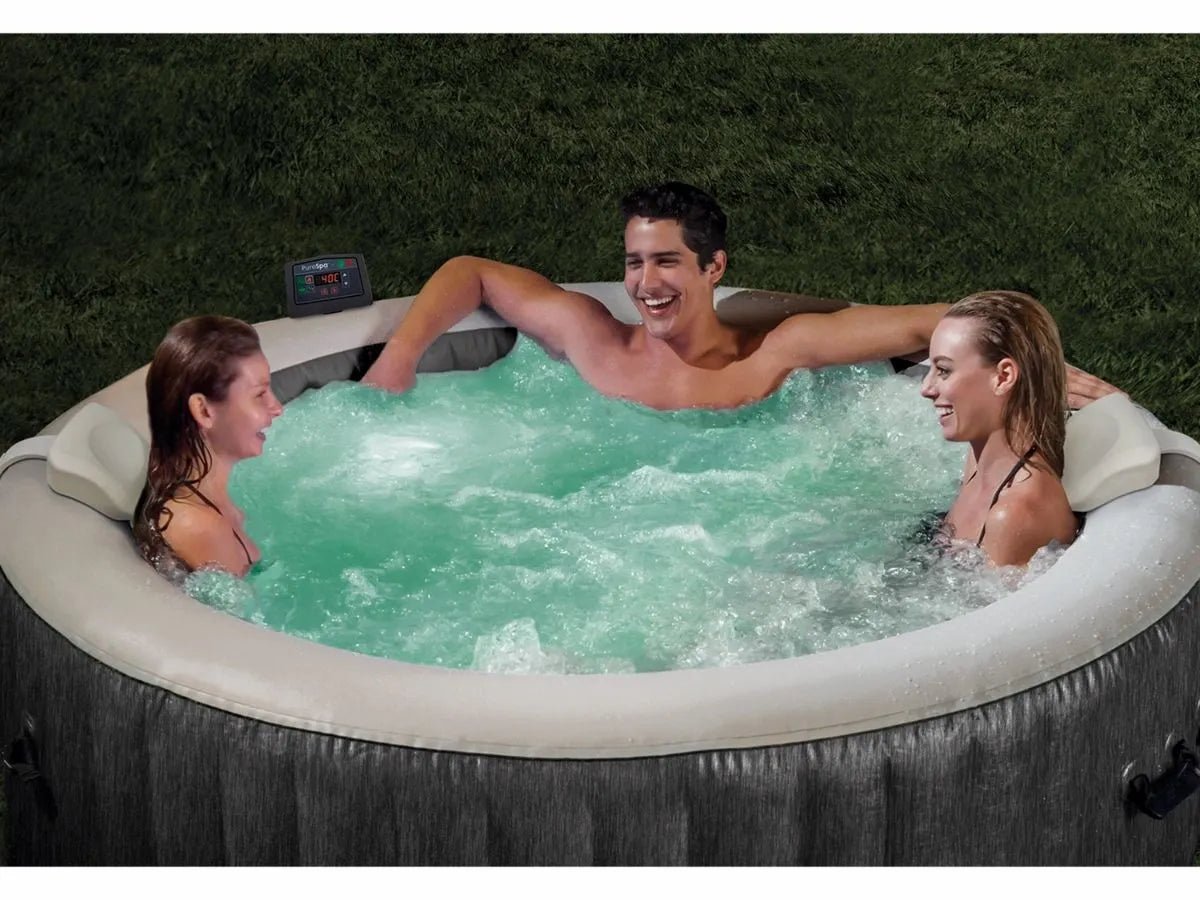 Intex Pure Spa Greywood Deluxe opblaasbare spa - 6 persoons - Azzura Pool