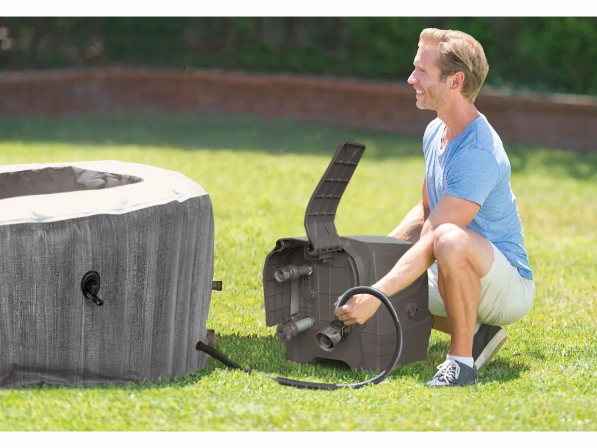 Intex Pure Spa Greywood Deluxe opblaasbare spa - 6 persoons - Azzura Pool
