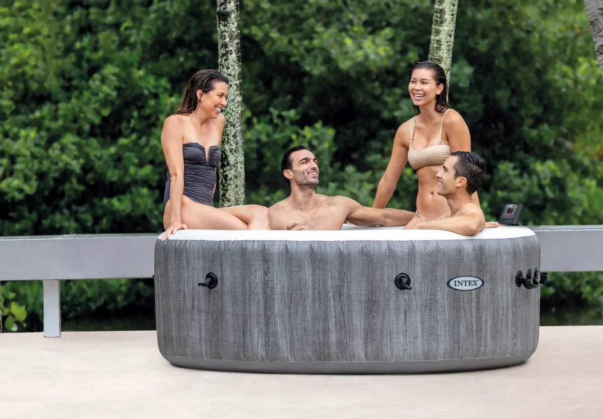 Intex Pure Spa Greywood Deluxe opblaasbare spa - 6 persoons - Azzura Pool