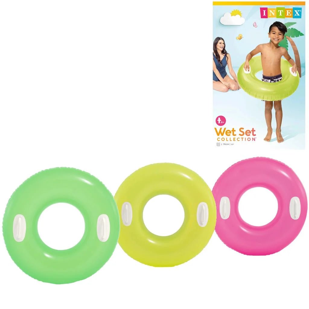 Intex Reuze Zwemband met grepen Ø 76cm - Roze - Azzura Pool
