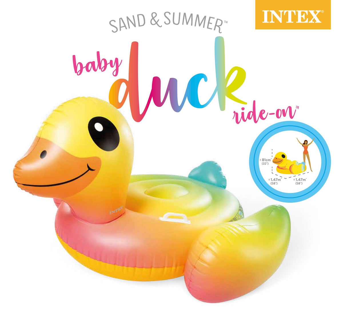 Intex Ride-On opblaasbare eend (147 cm) - Azzura Pool