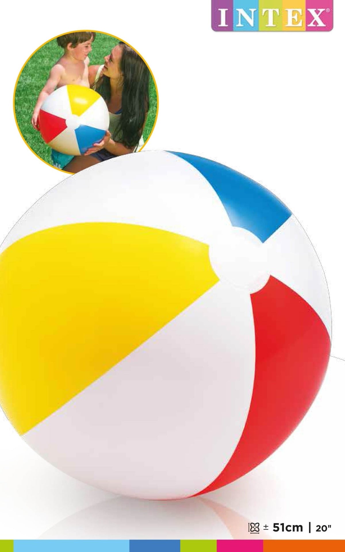 Intex Strandbal Glossy - 51 cm - Azzura Pool
