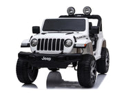 Jeep Wrangler Rubicon, 12V Kinderauto Met Lithium Accu, Rubberen Banden, Leder Zitje