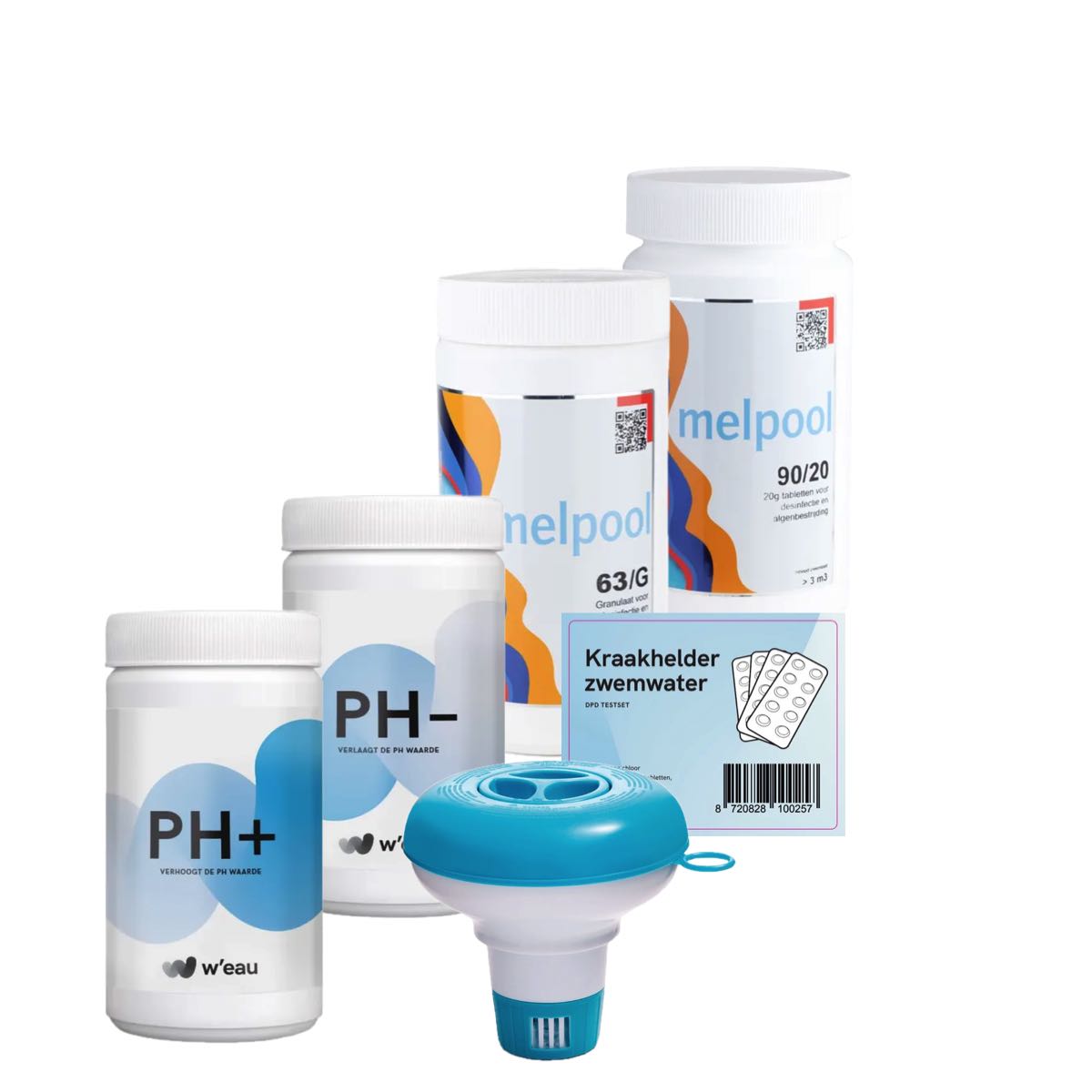 Azzura startset met kleine chloortabletten voor zwembaden