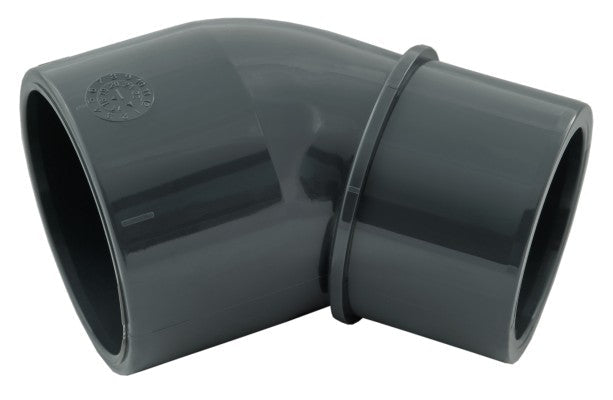 Knie 45 graden, verlopend, 63/50mm x 63mm - Azzura Pool