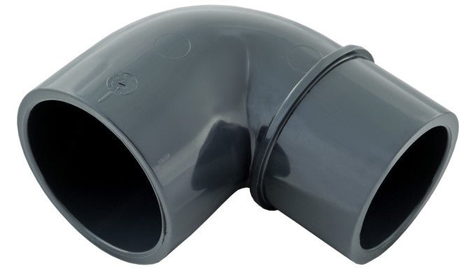 Knie 90 graden, verlopend, 63/50mm x 63mm - Azzura Pool