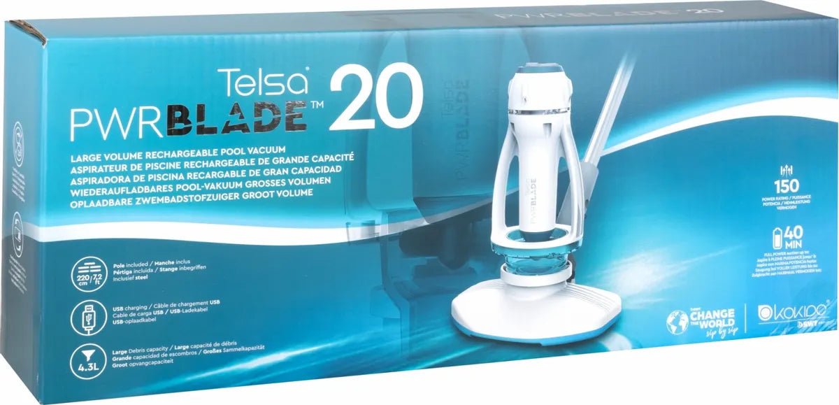 Kokido Telsa Powerblade 20 elektrische zwembadstofzuiger - Azzura Pool